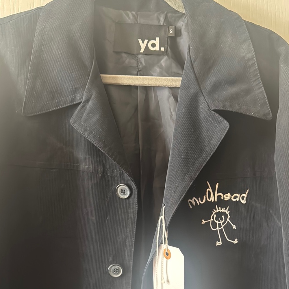 INXS Bassist Designed and stage worn YD Black Corduroy Jacket with Embroidery